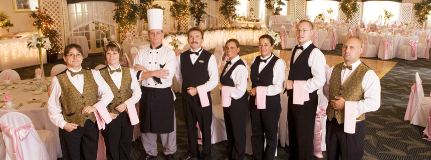 Gathering of kitchen staff